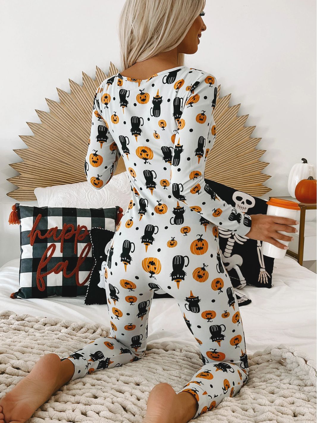 Black Cat Society | Black Cat Halloween Jumpsuit For Women