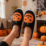Miss Spooky | Pumpkin Halloween Slippers Unisex