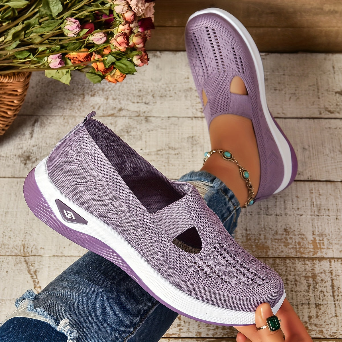 Rosalind Fairvale | Slip-On Knit Sneaker For Women