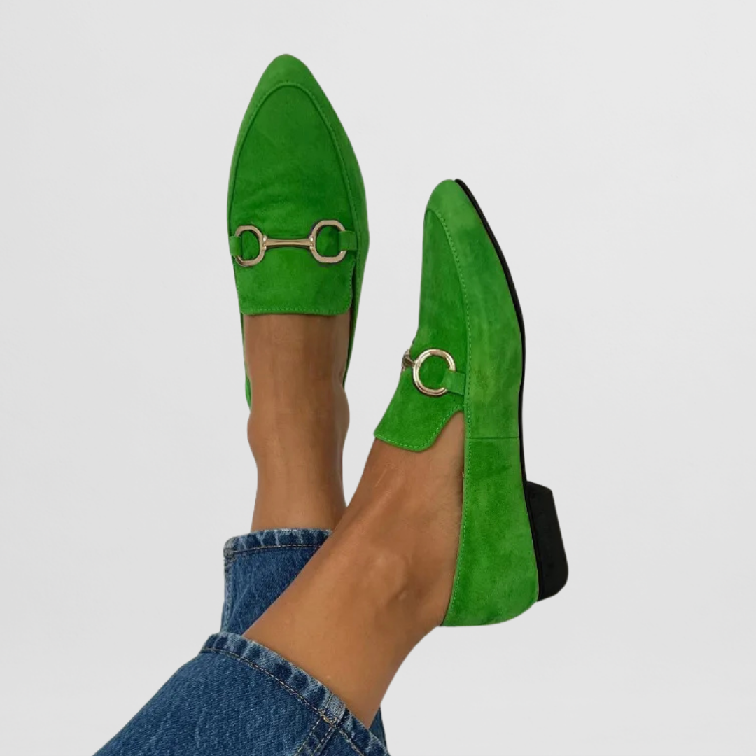Rosabelle Kincaid | Suede Horsebit Loafer Flats For Women