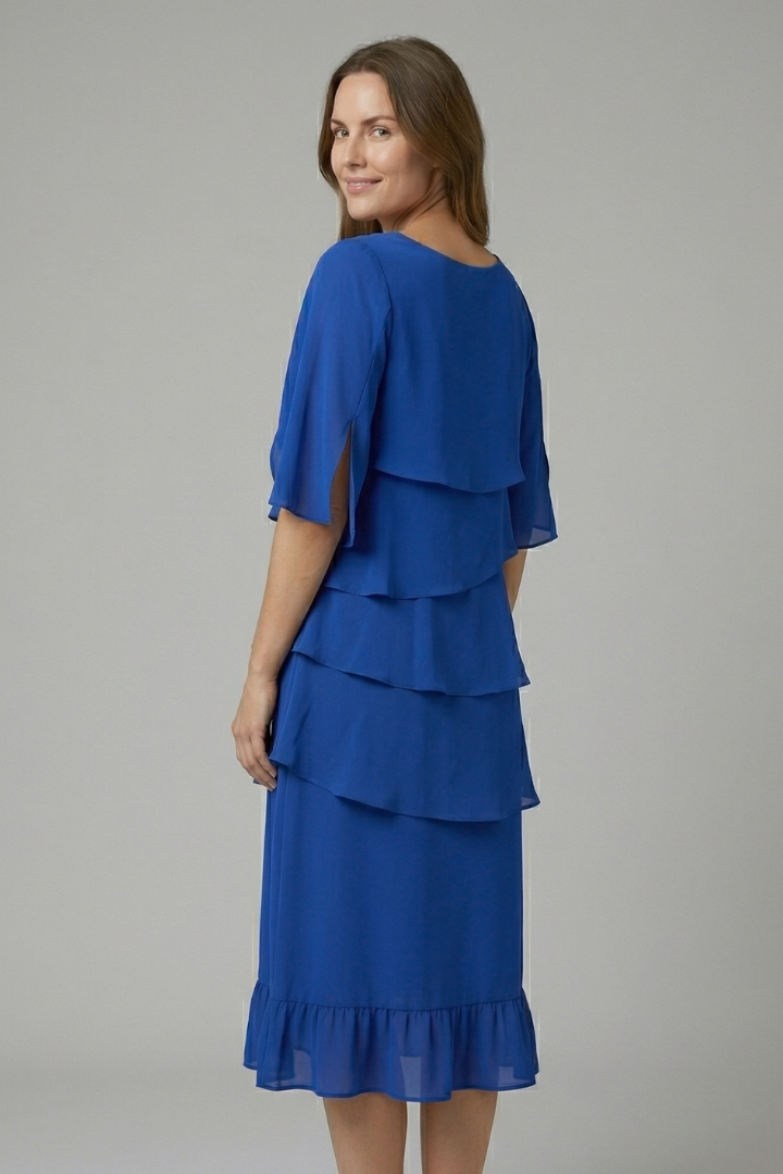 Vivienne Hartley | Tiered Ruffle Midi Dress For Women
