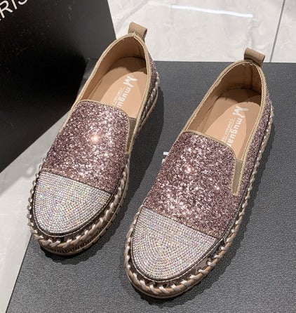 Rosalind Fairweather | Crystal Embellished Slip-On Sneaker For Women