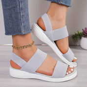 Anastasia Bellmore | Lightweight Elastic Strap Sandals For Women