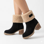 Harriet Beausoleil | Sherpa Cuff Ankle Boots For Women