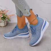 Arabella Foxcroft | Rhinestone Platform Sneakers For Women