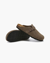 Claire Sanderson | Suede Buckle Mule Clogs For Women