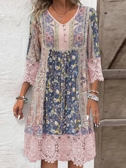 Adrienne Hollowell | Lace Detail Midi Dress For Women