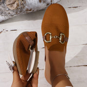 Harriet Colestone | Knit Horsebit Loafer Flats For Women
