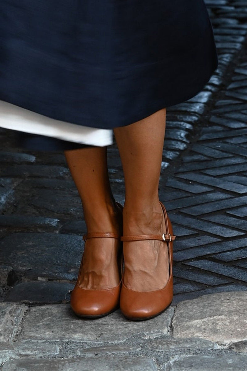 Evadne Blackmoor | Mary Jane Block Heel Pumps For Women