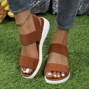 Anastasia Bellmore | Lightweight Elastic Strap Sandals For Women
