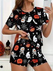 Haunted Pumpkin | Halloween Pyjama Set For Women