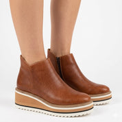 Priscilla Dunmore | Platform Wedge Ankle Boots For Women