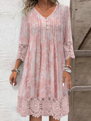 Adrienne Hollowell | Lace Detail Midi Dress For Women