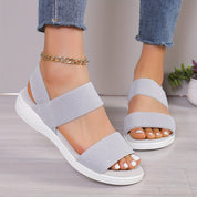 Anastasia Bellmore | Lightweight Elastic Strap Sandals For Women