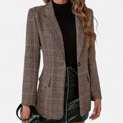 Helena Ravenswood | Tailored Check Blazer For Women