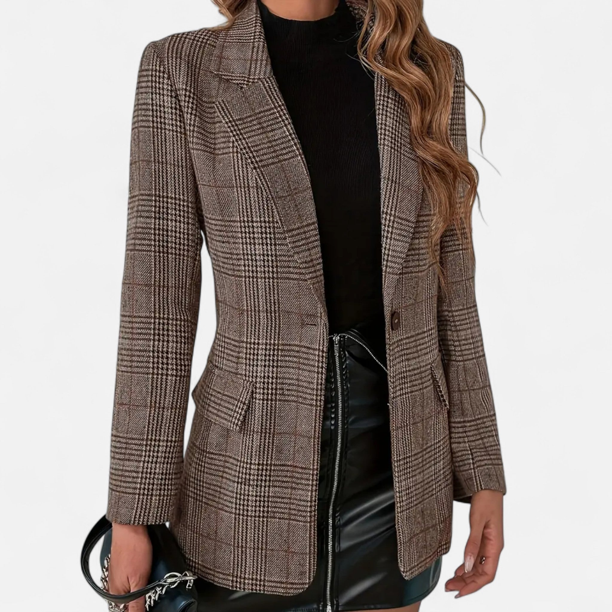 Helena Ravenswood | Tailored Check Blazer For Women