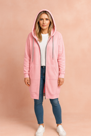 Rosette Wyndham | Long Zip-Up Hoodie For Women