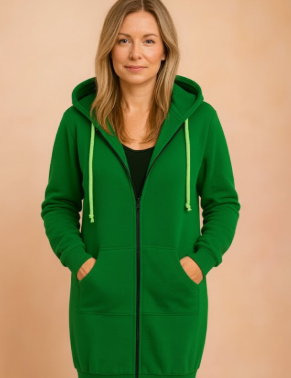Rosette Wyndham | Long Zip-Up Hoodie For Women