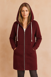 Rosette Wyndham | Long Zip-Up Hoodie For Women