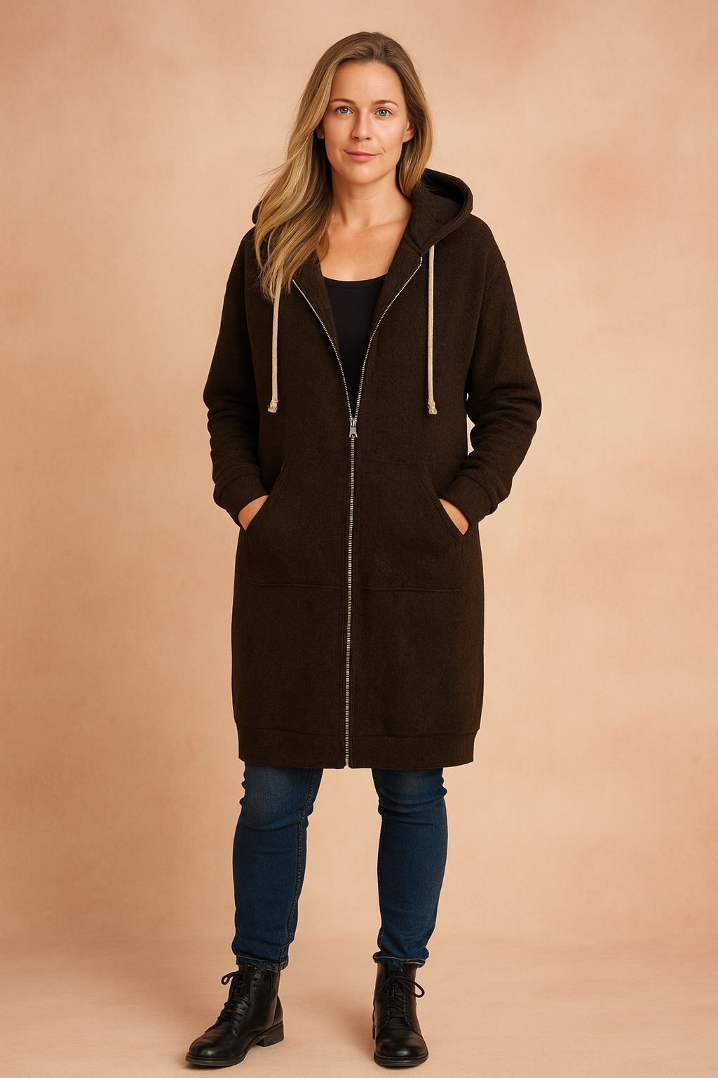 Rosette Wyndham | Long Zip-Up Hoodie For Women