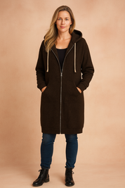 Rosette Wyndham | Long Zip-Up Hoodie For Women
