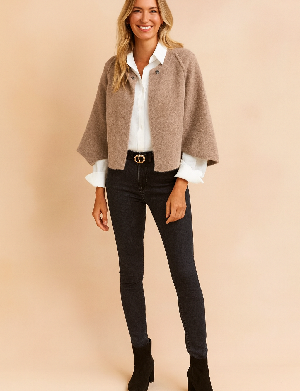 Harriet Colville | Cropped Cape Jacket For Women