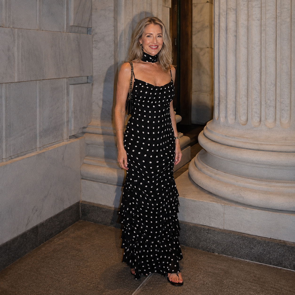 Amara Whitlock | Formal Maxi Dress With Scarf Neck For Women