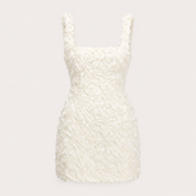 Amelia Fontaine | Cocktail Mini Dress With 3D Floral Detail For Women