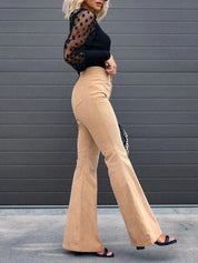 Gwendolyn Fairclaire | High-Waist Flare Trousers For Women