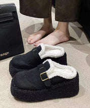 Lucinda Sherbourne | Platform Shearling Slip-On Slippers For Women