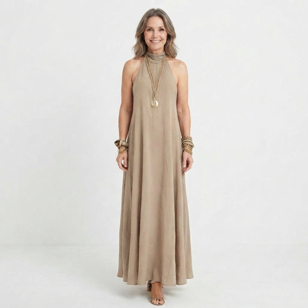 Josephine Hartley | Halter Neck Maxi Dress For Women