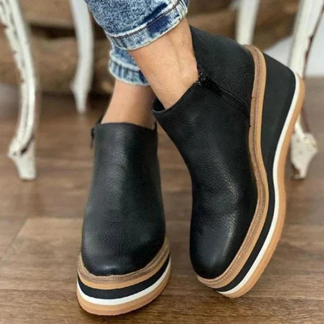 Harriet Collingsworth | Platform Wedge Ankle Boots For Women
