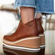 Harriet Collingsworth | Platform Wedge Ankle Boots For Women