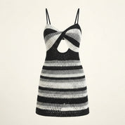 Camille Whitcombe | Crochet Summer Dress With Twisted Cutout For Women