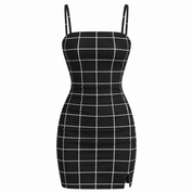 Cecilia Ravensworth | Plaid Bodycon Mini Dress For Women