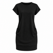 Charlotte Bennett | Casual Black Mini Dress For Women