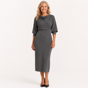 Dorothea Kensington | Cowl Neck Midi Dress For Women