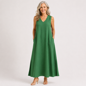 Marguerite Holloway | Sleeveless V-Neck Maxi Dress For Women