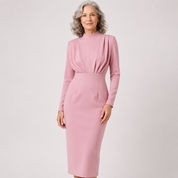 Evangeline Crestmore | Long Sleeve Midi Dress For Women