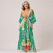 Paloma Sinclair | Printed Kaftan Maxi Dress For Women