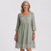 Adrienne Hollowell | Lace Detail Midi Dress For Women