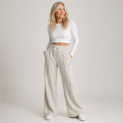 Tamsin Holroyd | High Waist Wide Leg Sweatpants For Women