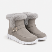 Margot Whitfield | Fluffy Trim Ankle Snow Boots For Women