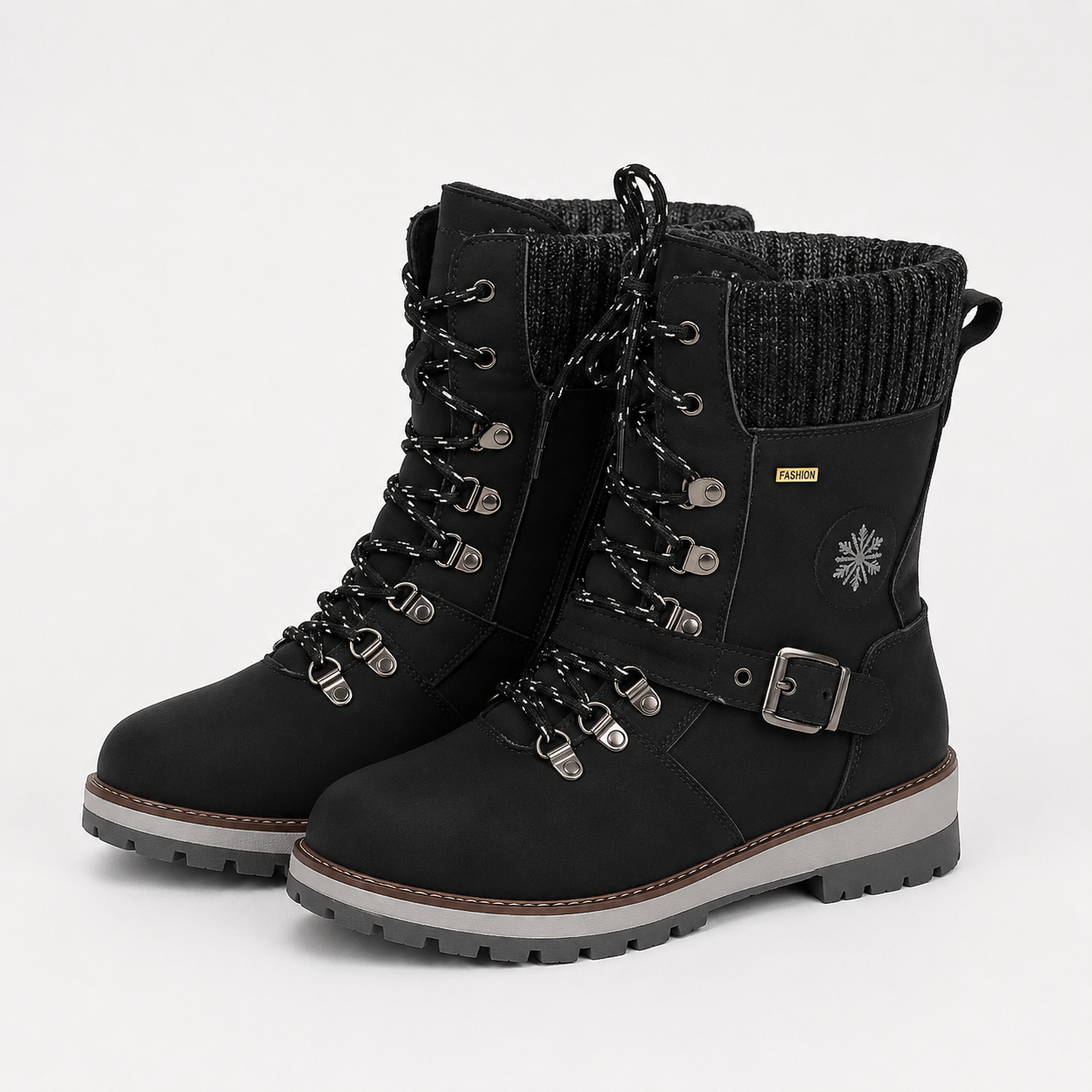 Elspeth Caldmore | Lace-Up Ankle Snow Boots For Women