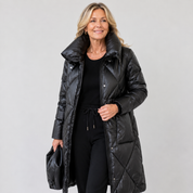 Natalie Crowford | Long Quilted Puffer Coat For Women