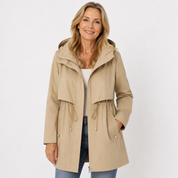 Beatrice Wyndham | Hooded Drawstring Trench Coat For Women