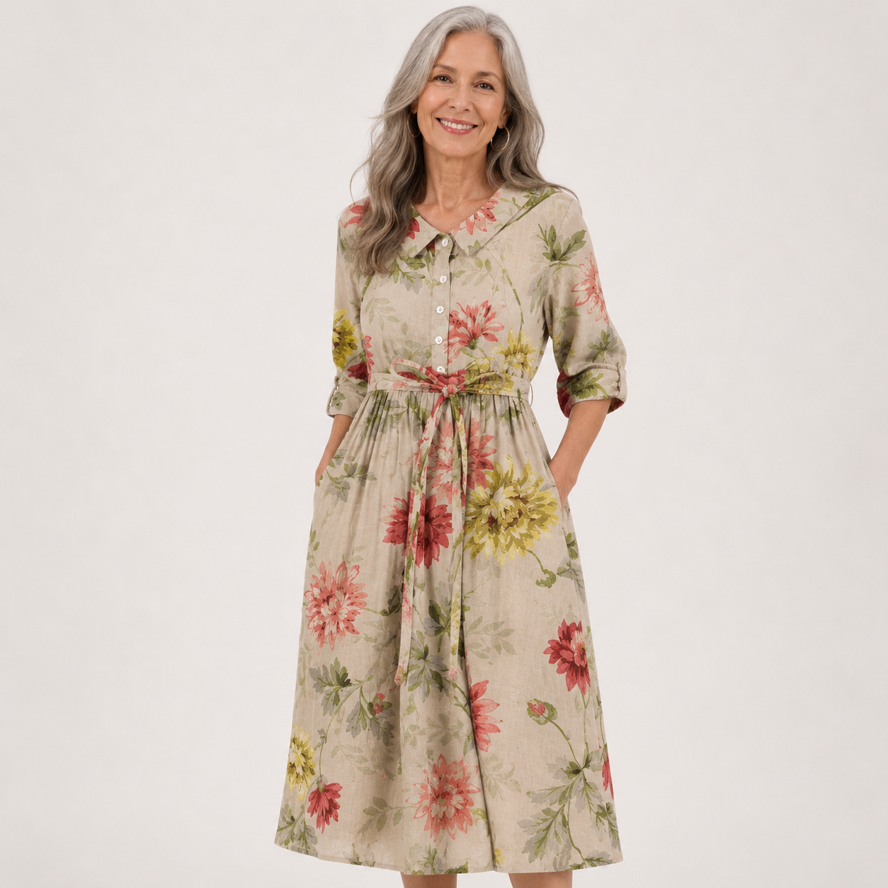 Winifred Calloway | Floral Print Maxi Dress For Women