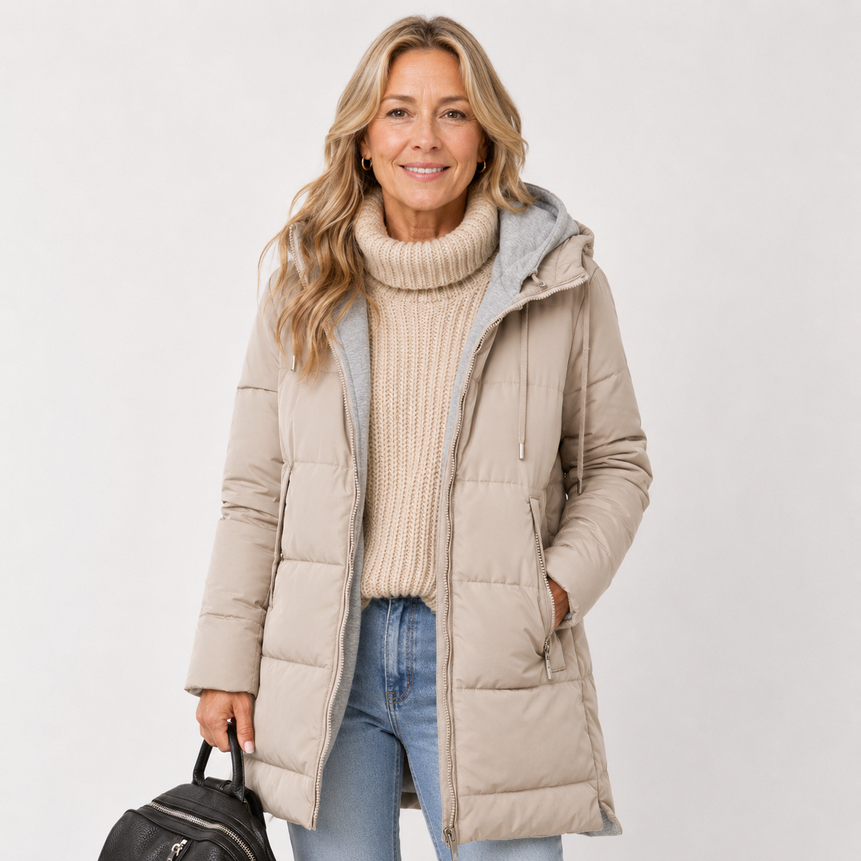 Helena Carsworth | Longline Hooded Puffer Jacket For Women