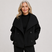 Edwina Falcroft | Oversized Cropped Coat For Women