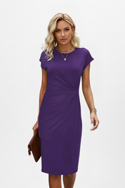 Veronique Ashdale | Ruched Waist Midi Dress For Women